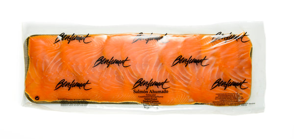 Salmón ahumado. <strong>Sobre 500 g. </strong>