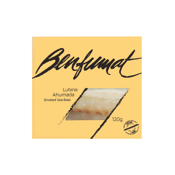 Carpaccio de lubina ahumada <strong>120 g.</strong>